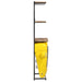 Dulap de vin tractor, galben, 49x31x172 cm, lemn masiv de mango - WALTI WALTI