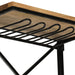 Dulap de vin tractor, galben, 49x31x172 cm, lemn masiv de mango - WALTI WALTI