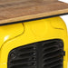 Dulap de vin tractor, galben, 49x31x172 cm, lemn masiv de mango - WALTI WALTI