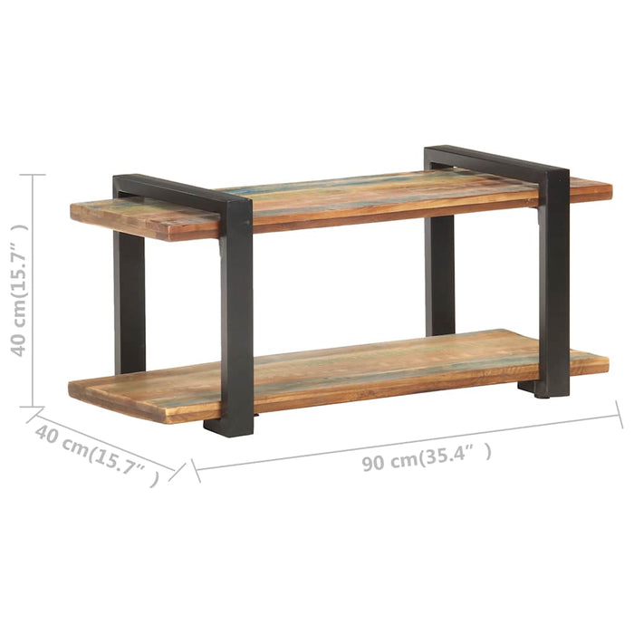 Comodă TV, 90 x 40 x 40 cm, lemn masiv reciclat - WALTI WALTI