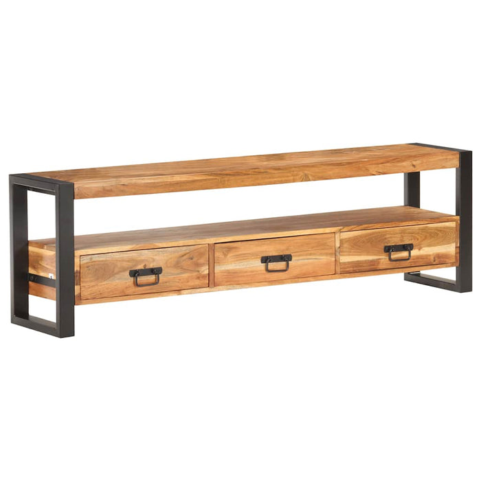 Comodă TV, 150 x 30 x 45 cm, lemn masiv de acacia WALTI