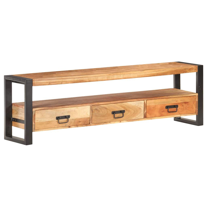 Comodă TV, 150 x 30 x 45 cm, lemn masiv de acacia WALTI