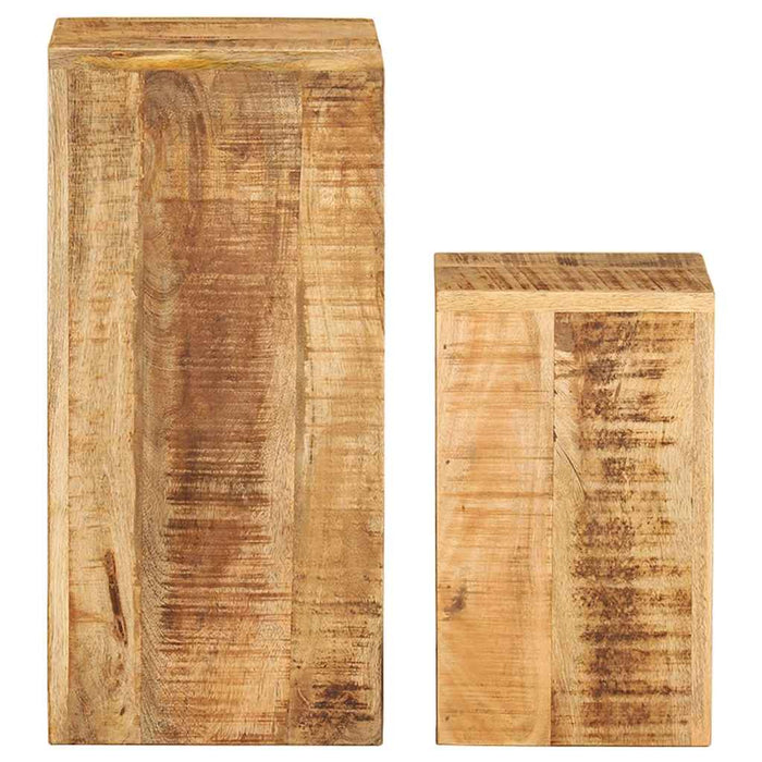 Suporturi pentru plante, 2 buc., lemn masiv de mango WALTI