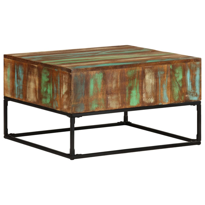 Măsuță de cafea, 68x68x41 cm, lemn masiv reciclat - WALTI WALTI