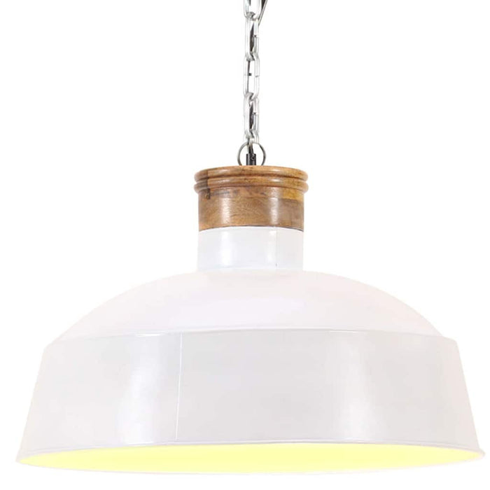 Lampă suspendată industrială, alb, 32 cm, E27 WALTI