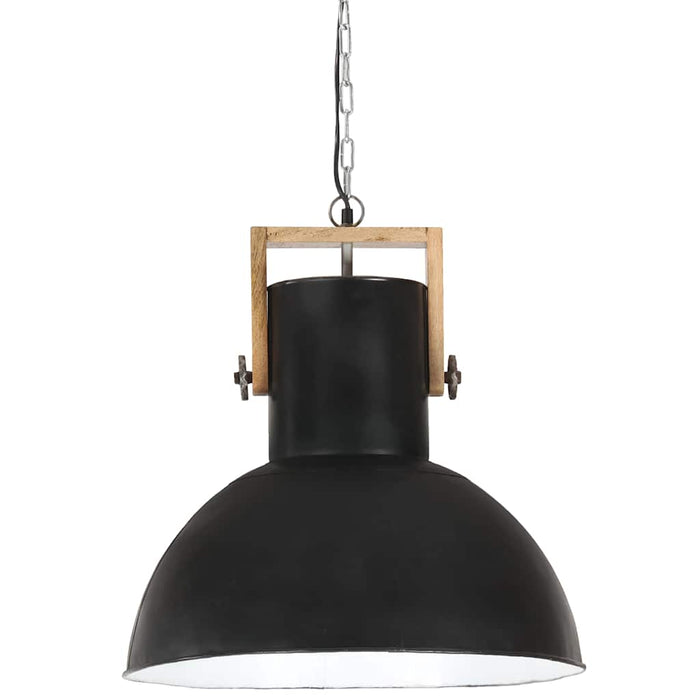 Lampă suspendată industrială, 25 W negru 52 cm mango E27 rotund WALTI