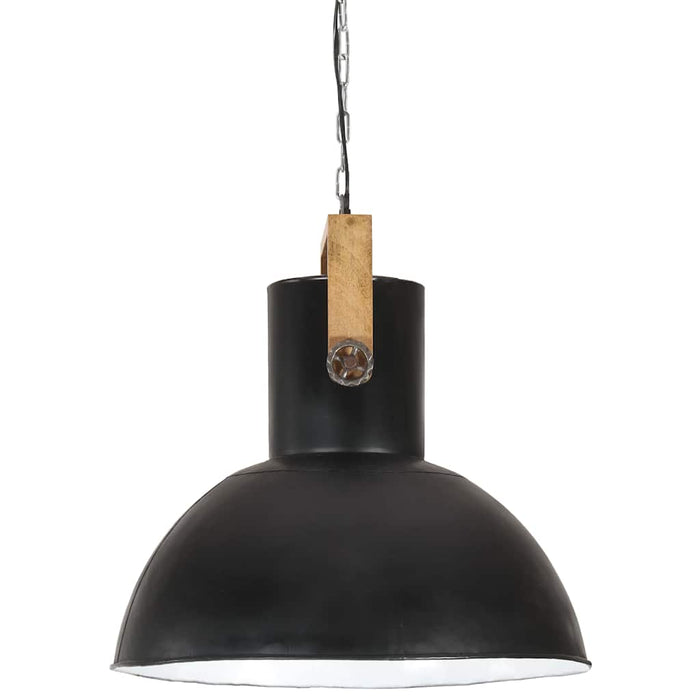 Lampă suspendată industrială, 25 W negru 52 cm mango E27 rotund WALTI