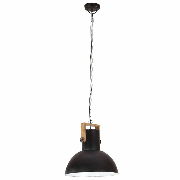Lampă suspendată industrială, 25 W negru 52 cm mango E27 rotund WALTI
