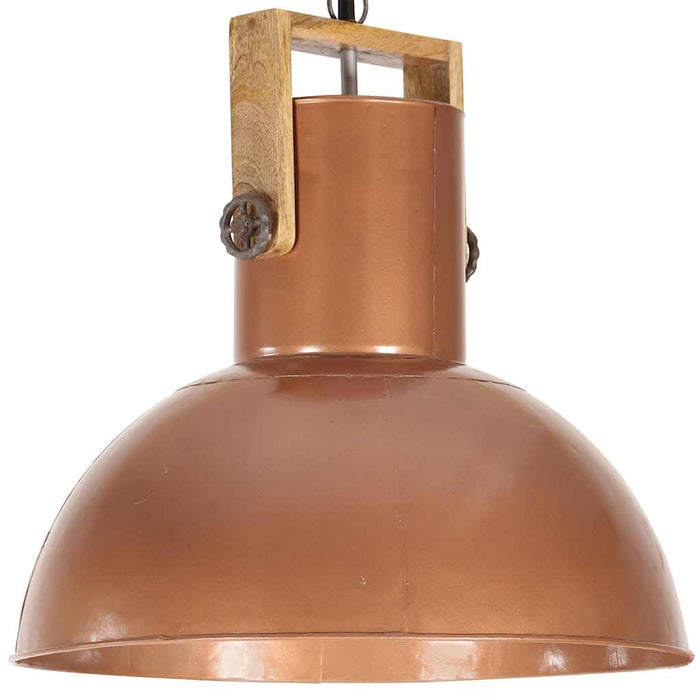 Lampă suspendată industrială 25 W arămiu 52 cm mango rotund E27 WALTI
