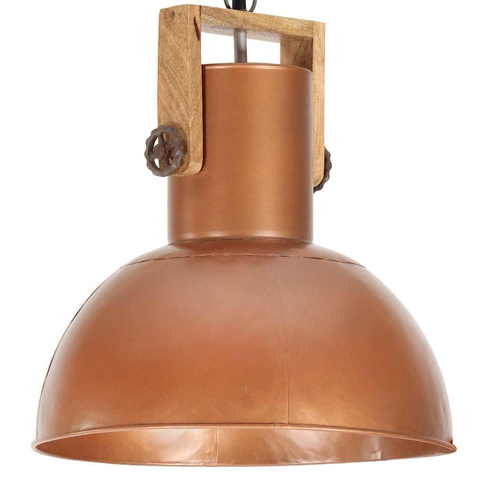 Lampă suspendată industrială 25 W arămiu 32 cm mango rotund E27 WALTI