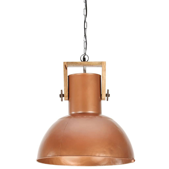 Lampă suspendată industrială 25 W arămiu 32 cm mango rotund E27 WALTI