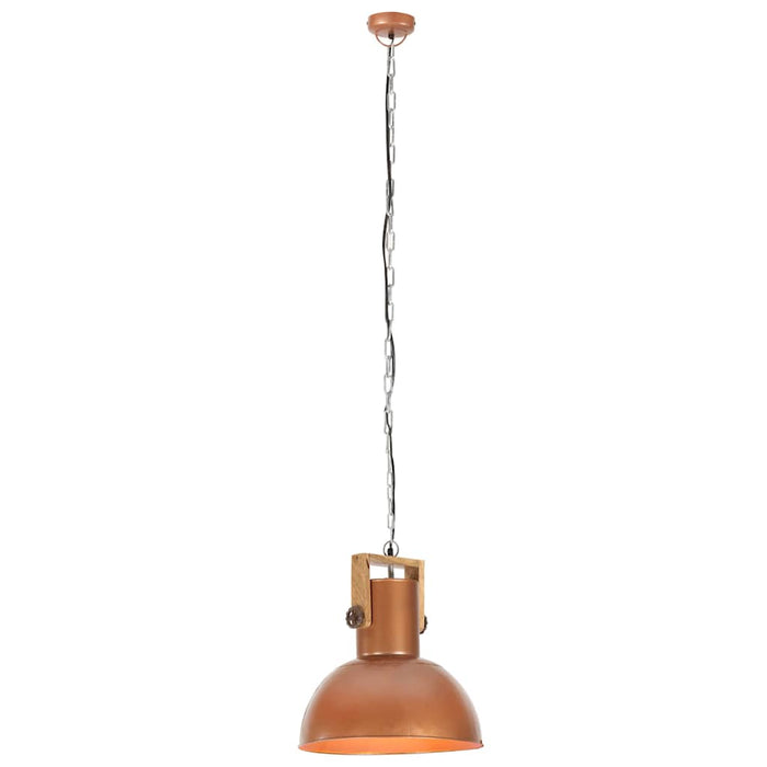 Lampă suspendată industrială 25 W arămiu 32 cm mango rotund E27 WALTI