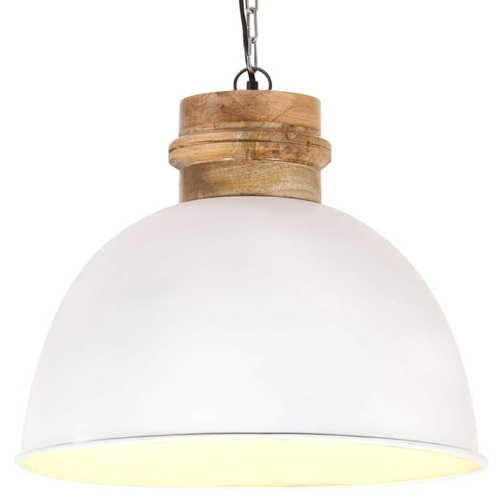 Lampă suspendată industrială, alb, 50 cm, mango, E27, rotund WALTI