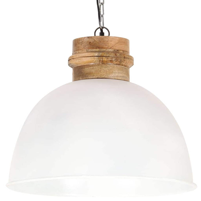 Lampă suspendată industrială, alb, 50 cm, mango, E27, rotund WALTI