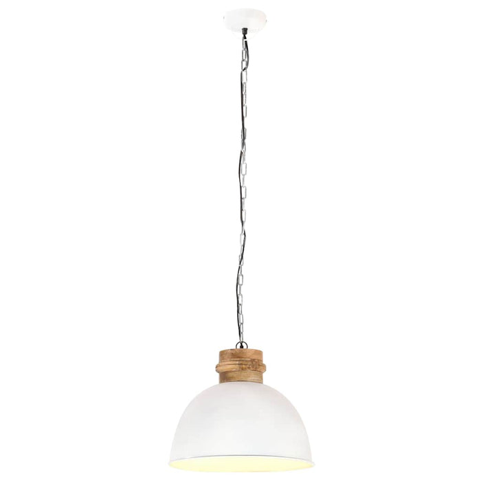 Lampă suspendată industrială, alb, 50 cm, mango, E27, rotund WALTI