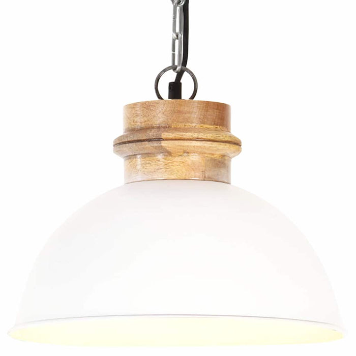 Lampă suspendată industrială, alb, 32 cm, mango, E27, rotund WALTI