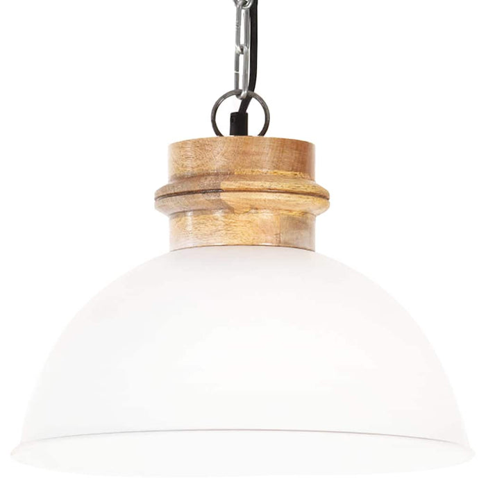 Lampă suspendată industrială, alb, 32 cm, mango, E27, rotund WALTI
