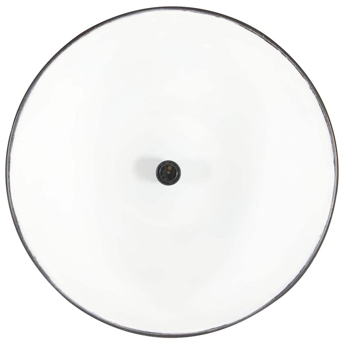 Lampă suspendată industrială negru, 46 cm, lemn masiv&fier, E27 WALTI