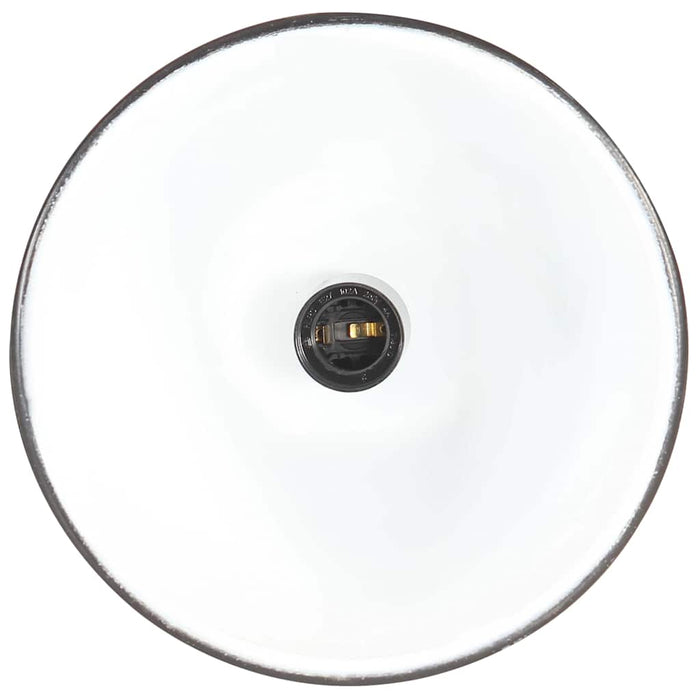 Lampă suspendată industrială negru, 23 cm, lemn masiv&fier, E27 WALTI