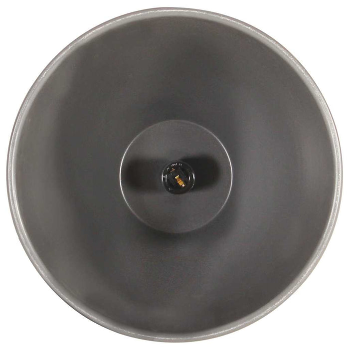 Lampă suspendată industrială, gri, 35 cm, lemn masiv&fier, E27 WALTI
