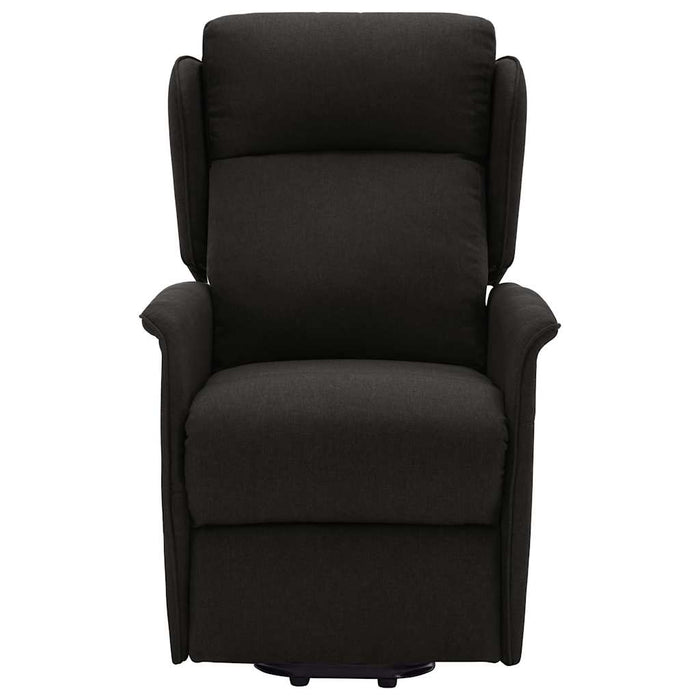 Fotoliu cu ridicare, negru, material textil WALTI