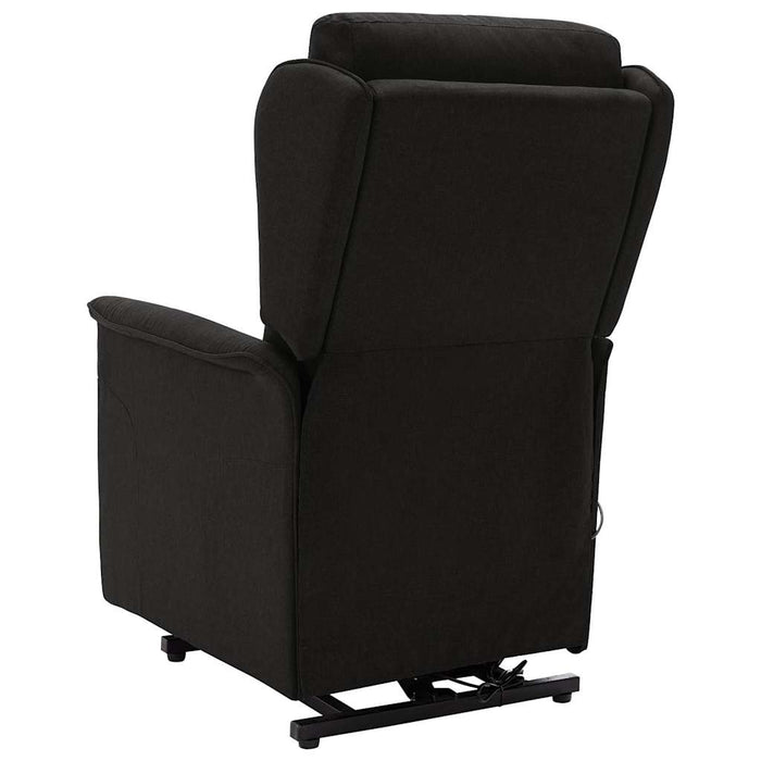 Fotoliu cu ridicare, negru, material textil WALTI