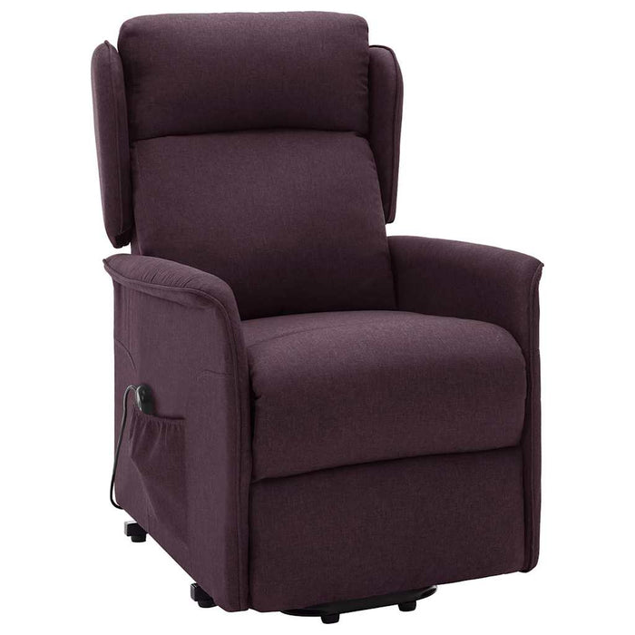 Fotoliu cu ridicare, violet, material textil WALTI