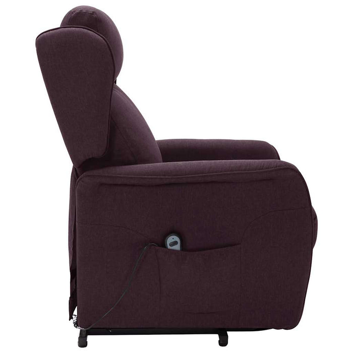 Fotoliu cu ridicare, violet, material textil WALTI