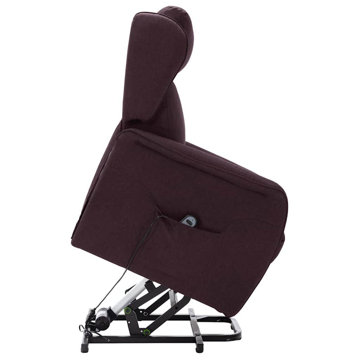 Fotoliu cu ridicare, violet, material textil WALTI