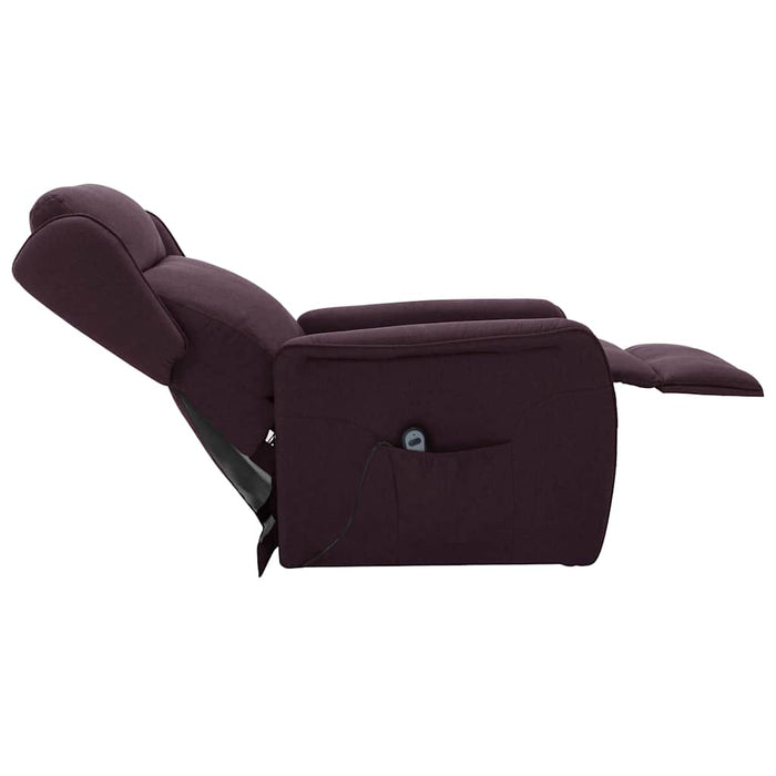 Fotoliu cu ridicare, violet, material textil WALTI