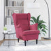 Fotoliu, roșu vin, catifea - WALTI WALTI