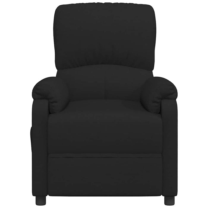 Fotoliu rabatabil, negru, material textil WALTI