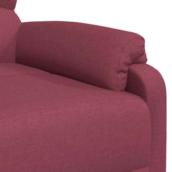 Fotoliu rabatabil, roșu vin, material textil WALTI