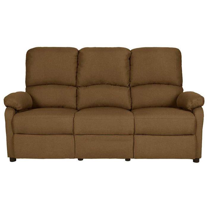 Canapea rabatabilă cu 3 locuri, maro, material textil WALTI