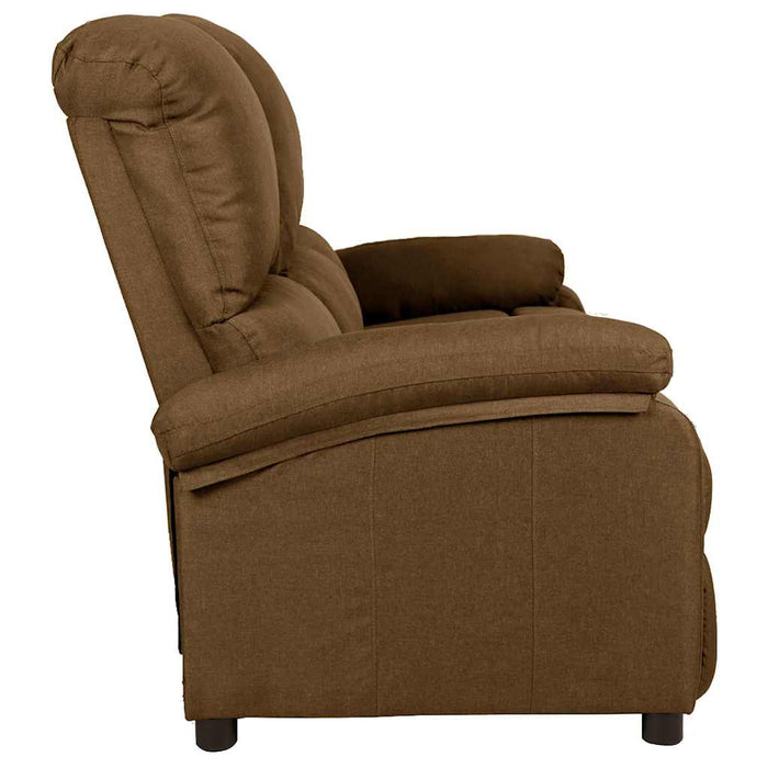 Canapea rabatabilă cu 3 locuri, maro, material textil WALTI
