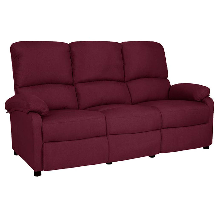Canapea rabatabilă cu 3 locuri, purpuriu, material textil WALTI