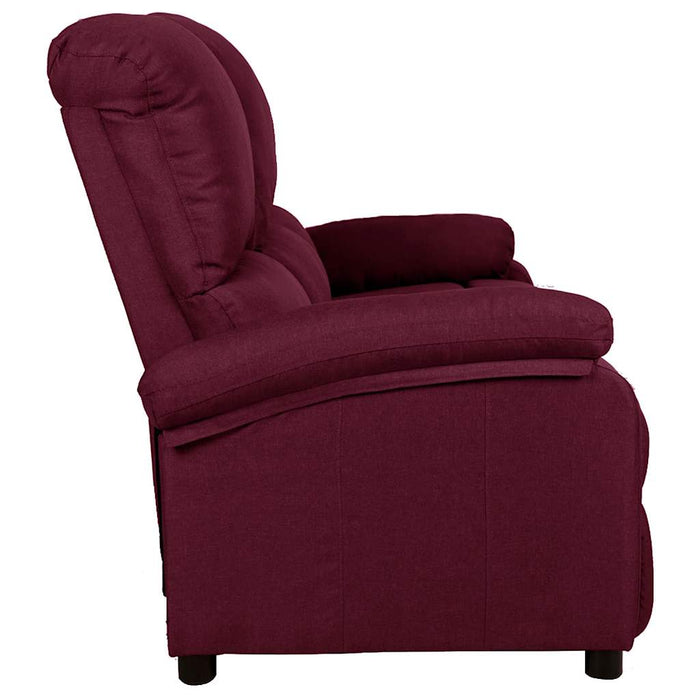Canapea rabatabilă cu 3 locuri, purpuriu, material textil WALTI