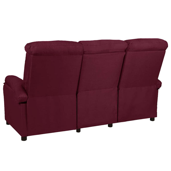 Canapea rabatabilă cu 3 locuri, purpuriu, material textil WALTI