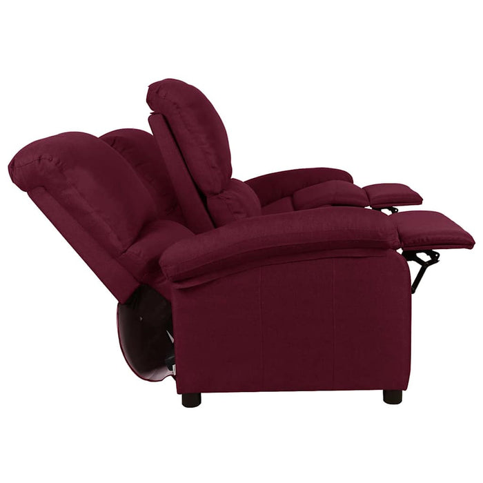 Canapea rabatabilă cu 3 locuri, purpuriu, material textil WALTI