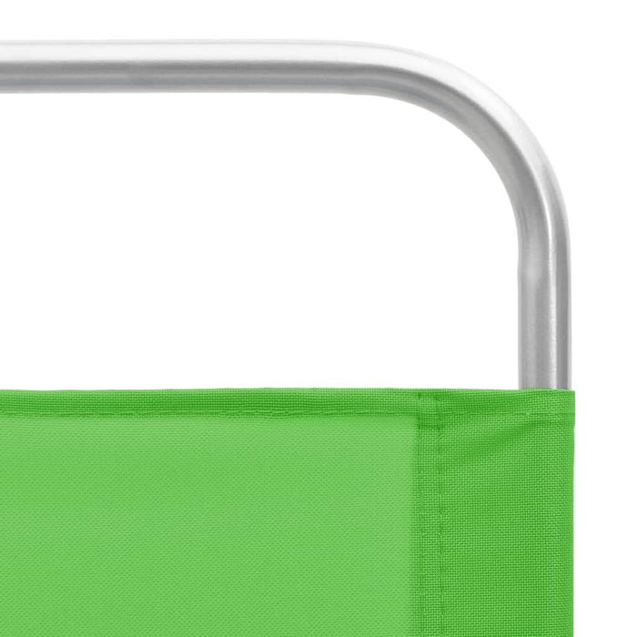 Scaune de plajă pliante, 2 buc., verde, material textil - WALTI WALTI