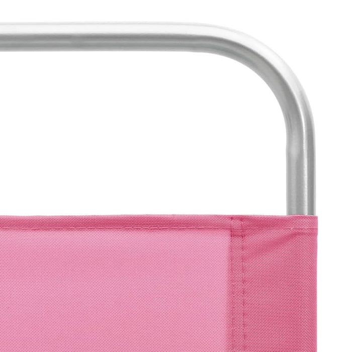 Scaune de plajă pliante, 2 buc., roz, material textil - WALTI WALTI