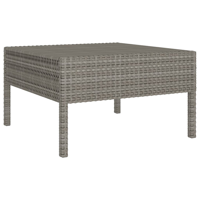 Set mobilier de grădină cu perne, 3 piese, gri, poliratan - WALTI WALTI