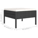 Set mobilier de grădină cu perne, 2 piese, negru, poliratan - WALTI WALTI