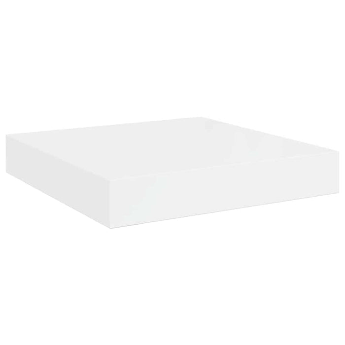 Raft de perete suspendat, alb extralucios, 23x23,5x3,8 cm, MDF - WALTI WALTI