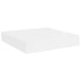 Raft de perete suspendat, alb extralucios, 23x23,5x3,8 cm, MDF - WALTI WALTI