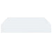 Raft de perete suspendat, alb extralucios, 23x23,5x3,8 cm, MDF - WALTI WALTI