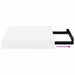 Raft de perete suspendat, alb extralucios, 23x23,5x3,8 cm, MDF - WALTI WALTI