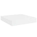 Rafturi de perete, 2 buc., alb extralucios, 23x23,5x3,8 cm, MDF - WALTI WALTI
