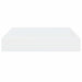 Rafturi de perete, 2 buc., alb extralucios, 23x23,5x3,8 cm, MDF - WALTI WALTI