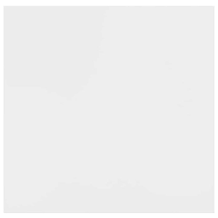 Rafturi de perete, 2 buc., alb extralucios, 23x23,5x3,8 cm, MDF - WALTI WALTI